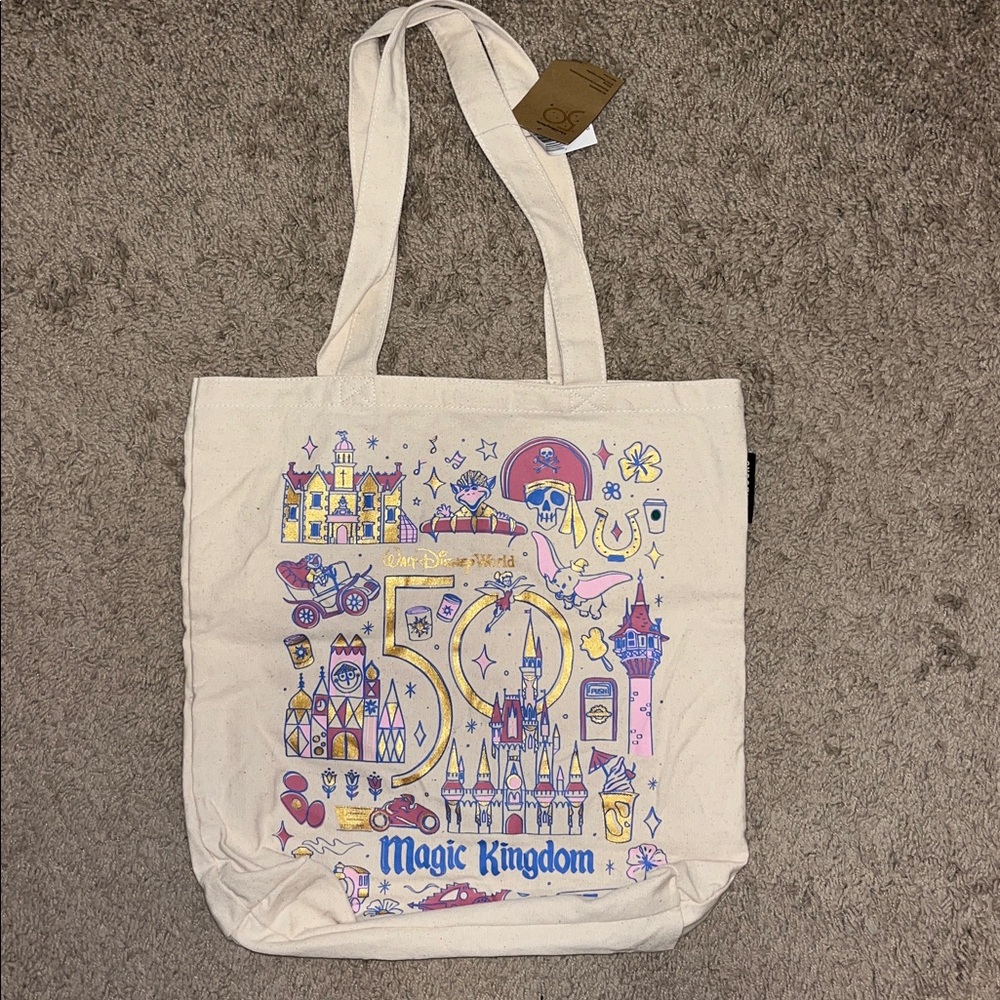 Starbucks Disney World 2021 50th Been There Magic Kingdom Tote Bag New - Picture 2 of 2